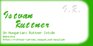 istvan ruttner business card